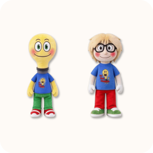 Facty And Lightbulb Plush 2PCS