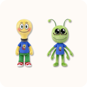 Martian And Lightbulb Plush 2PCS